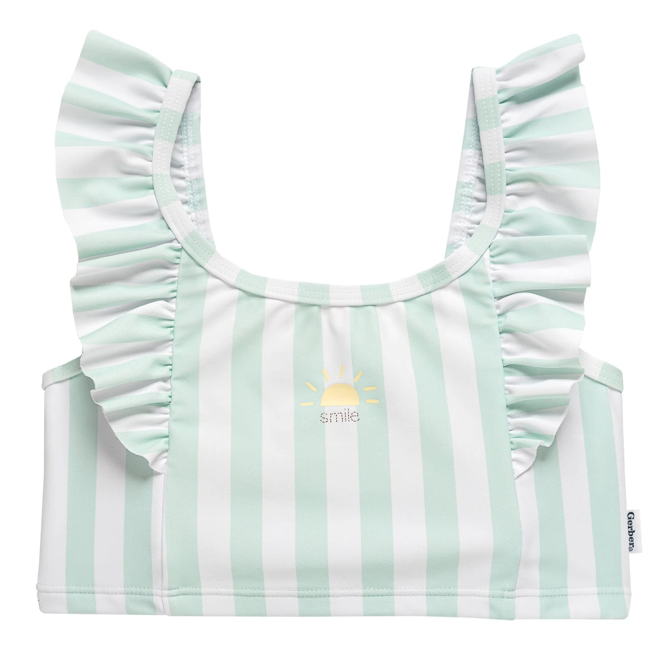 2-Piece Toddler Girls UPF 50  Stripe Swimsuit Set