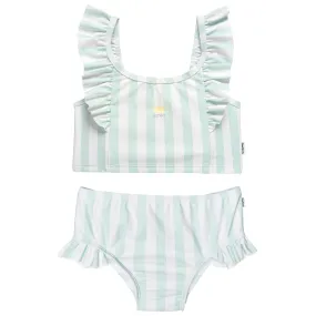 2-Piece Toddler Girls UPF 50  Stripe Swimsuit Set