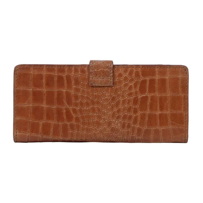 Aero Croc Embossed Leather Wallet