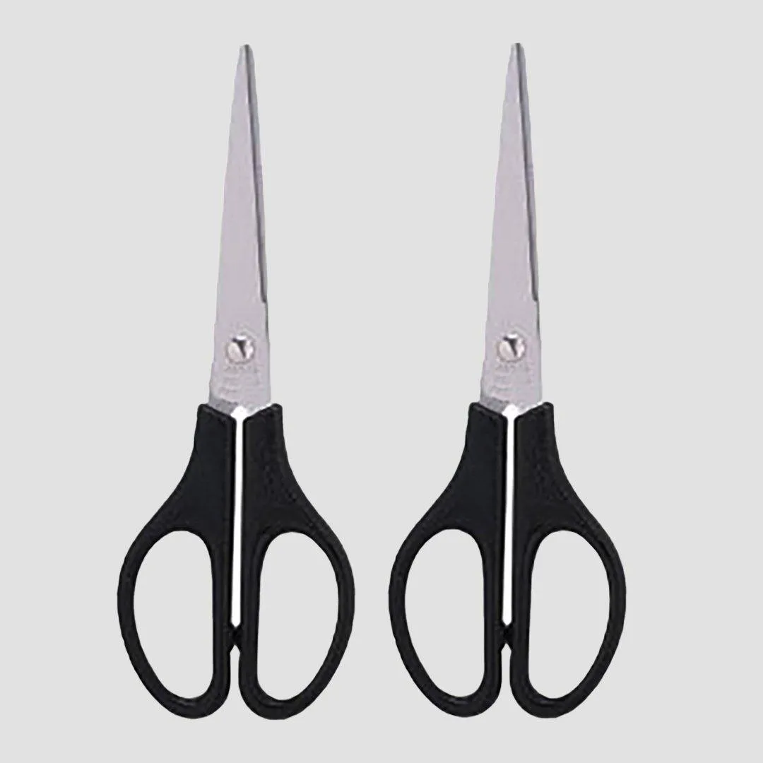 ANF Stainless Steel Office Stationery Pack Of 2 Cutting Scissor