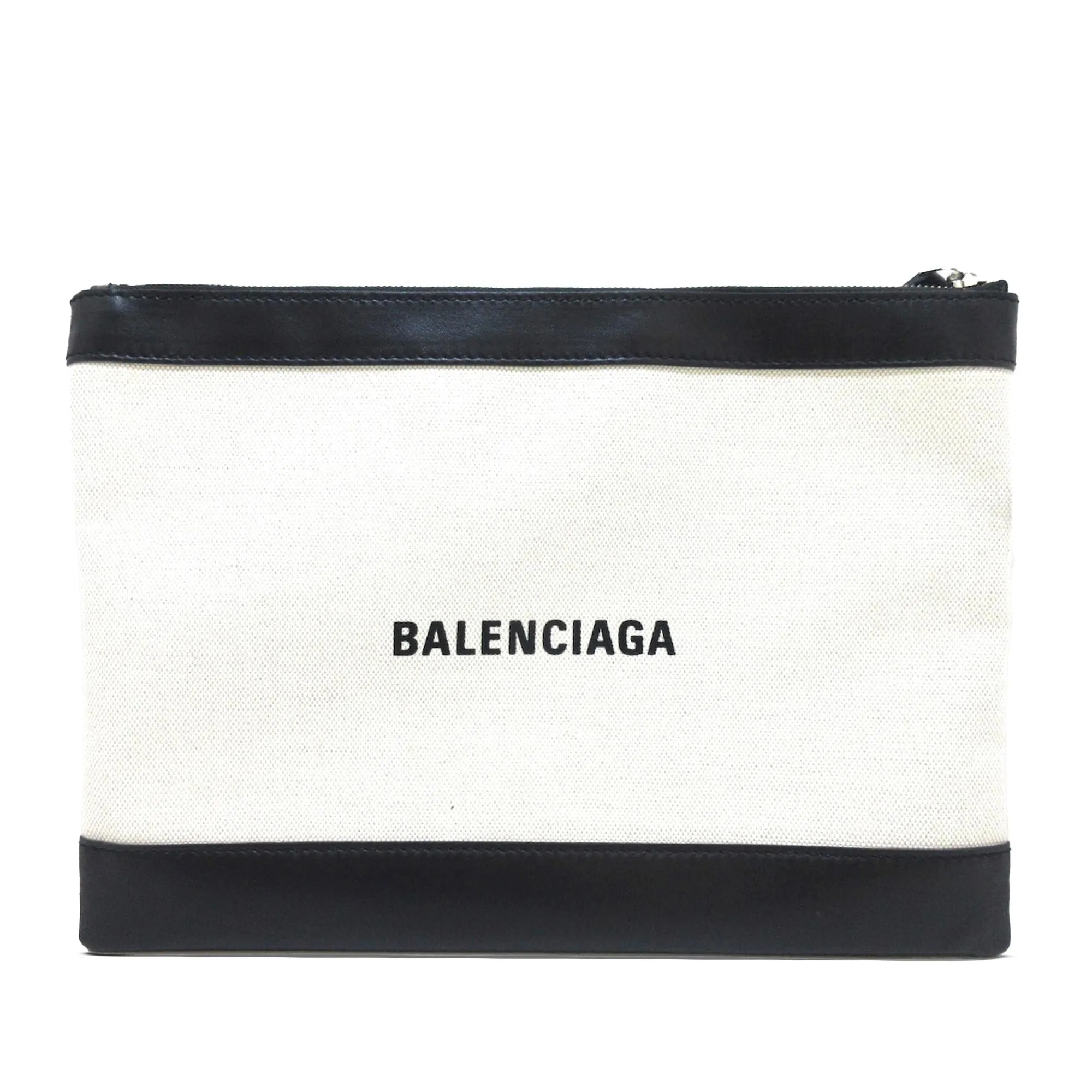 Balenciaga Navy Clip M Clutch (SHG-UfviK9)