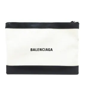 Balenciaga Navy Clip M Clutch (SHG-UfviK9)