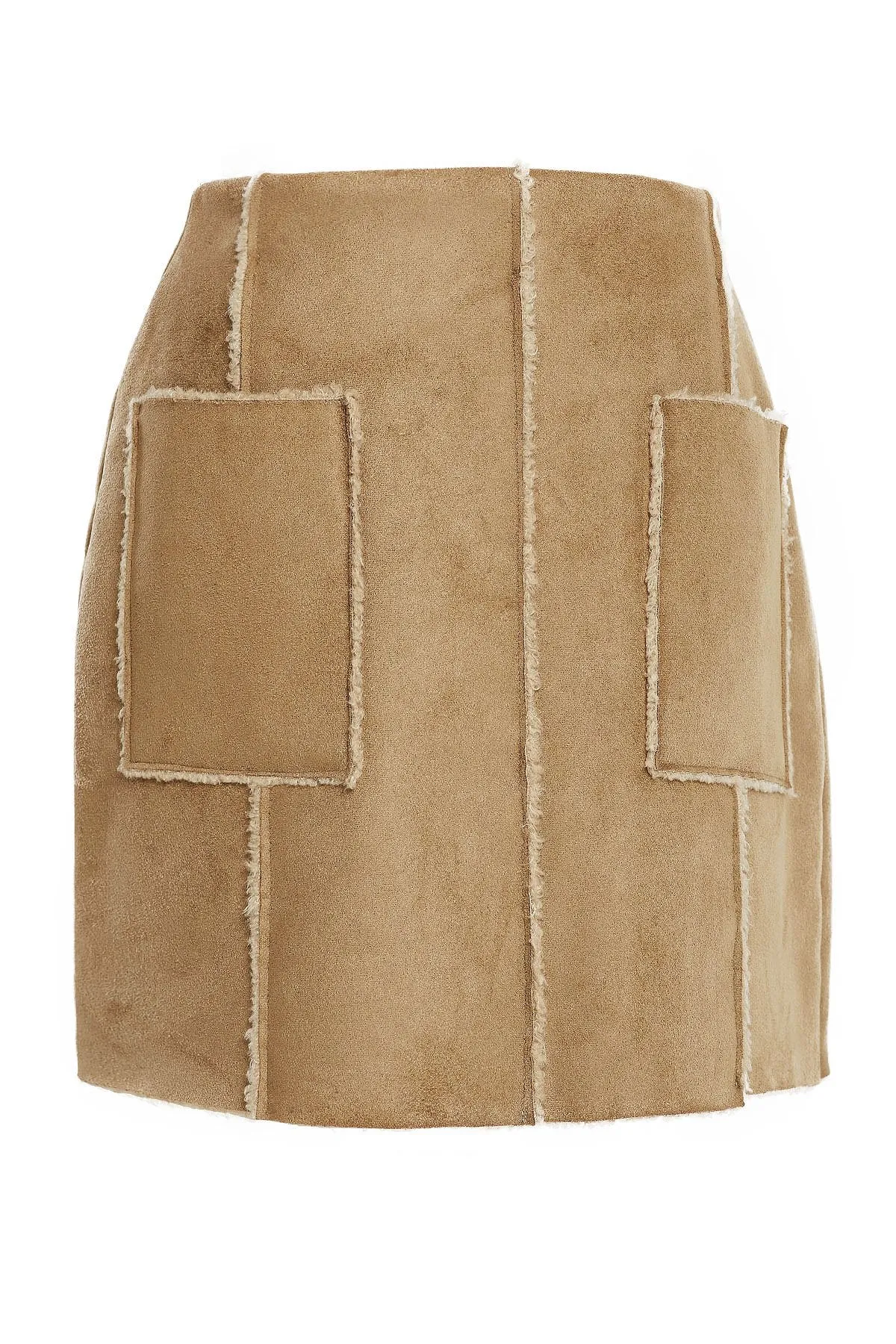 Barbara Faux Shearling Skirt-2 Colors