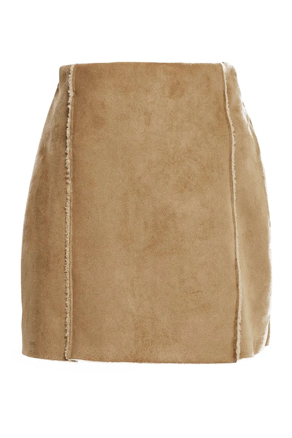 Barbara Faux Shearling Skirt-2 Colors