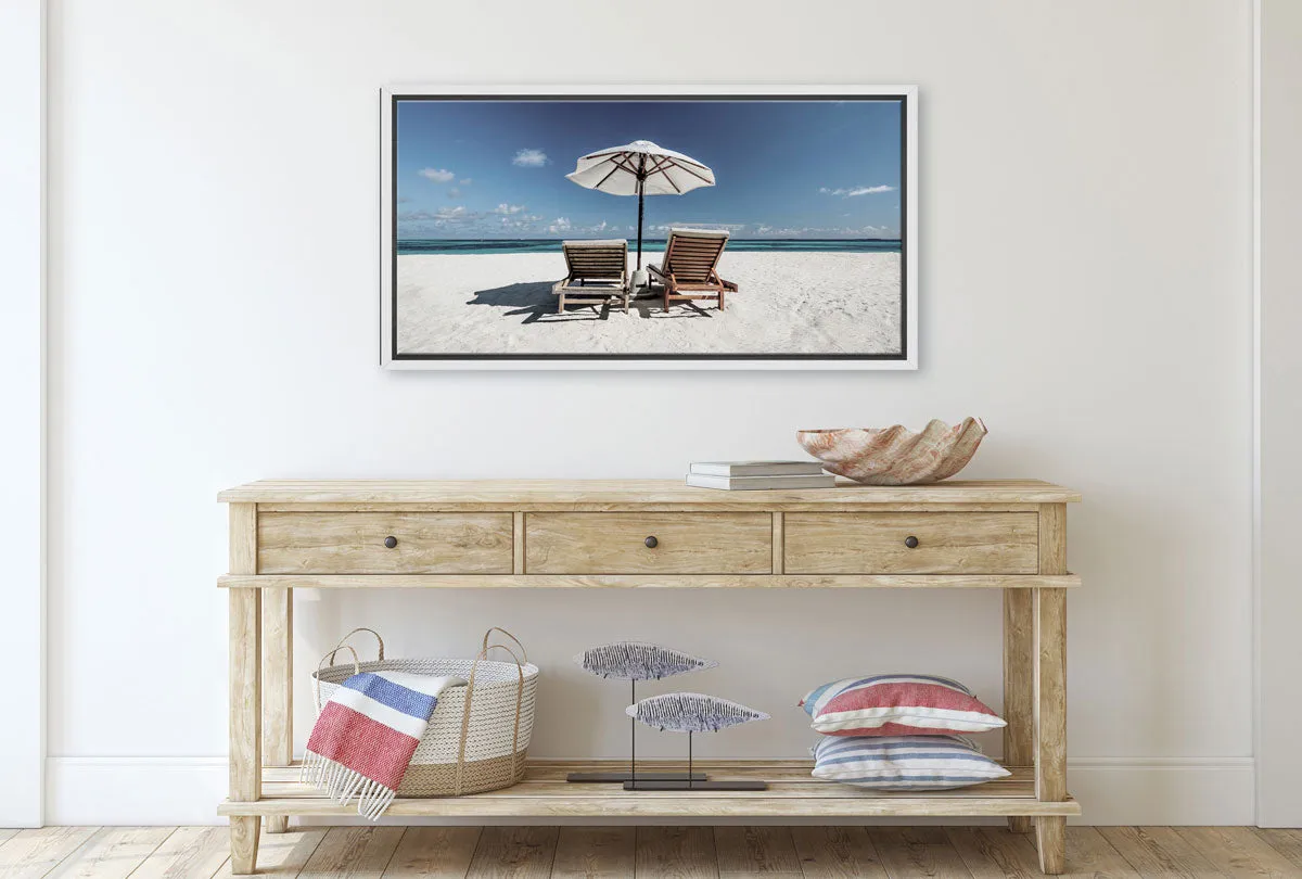 Beach Chairs | Beach Wall Art Print