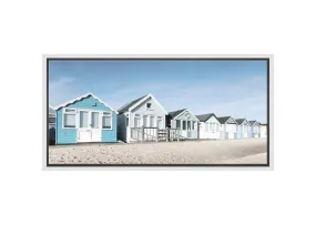 Beach Huts 2 | Hamptons Canvas Wall Art Print