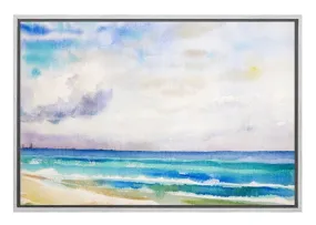 Beach Watercolour | Canvas Wall Art Print