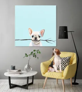 Best Friend - Frenchie Fetch Canvas Wall Art