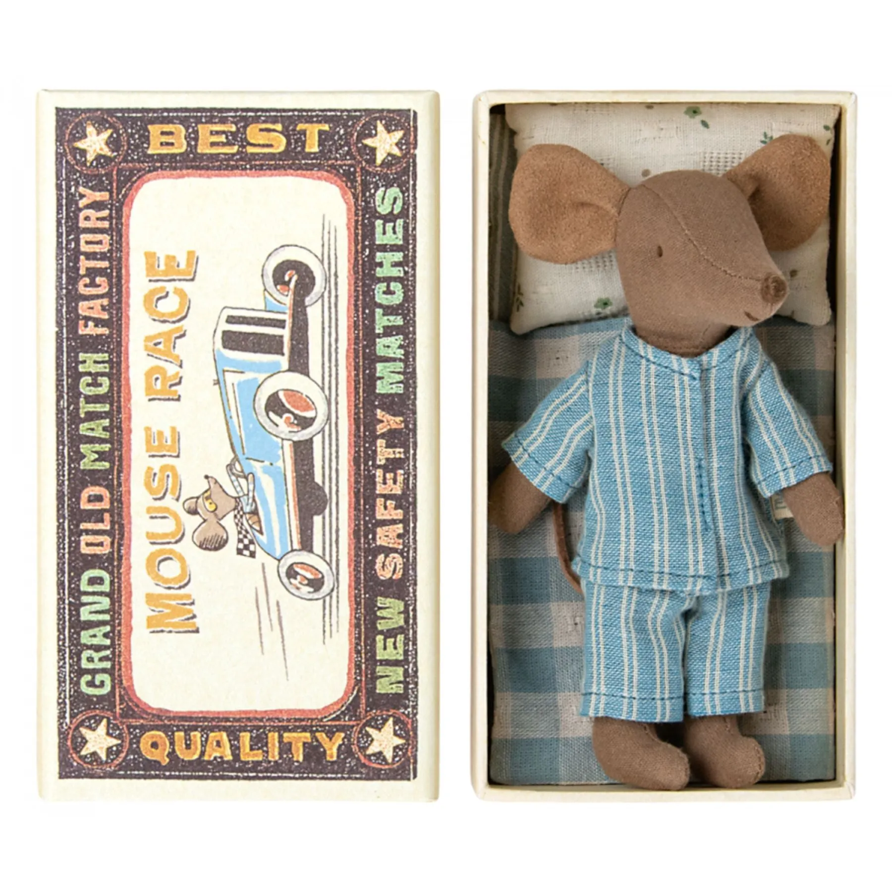 Big Brother Mouse in Matchbox, Blue PJ