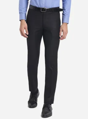 Black & Grey Checked Super Slim Fit Formal Trouser | JB Studio