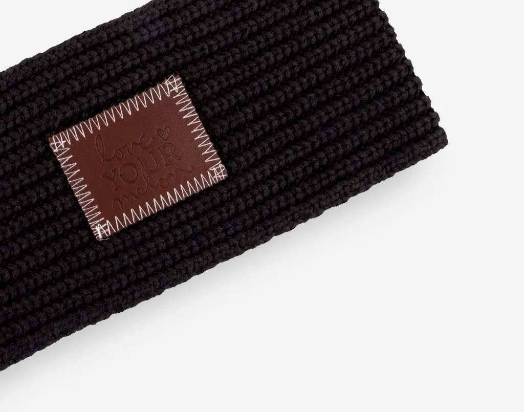 Black Knit Headband