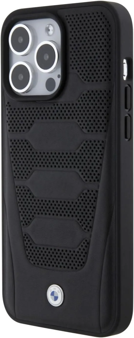 BMW Leather Seats Pattern Case for iphone 15 Pro 6.1" Black - BMHCP15L22RPSK