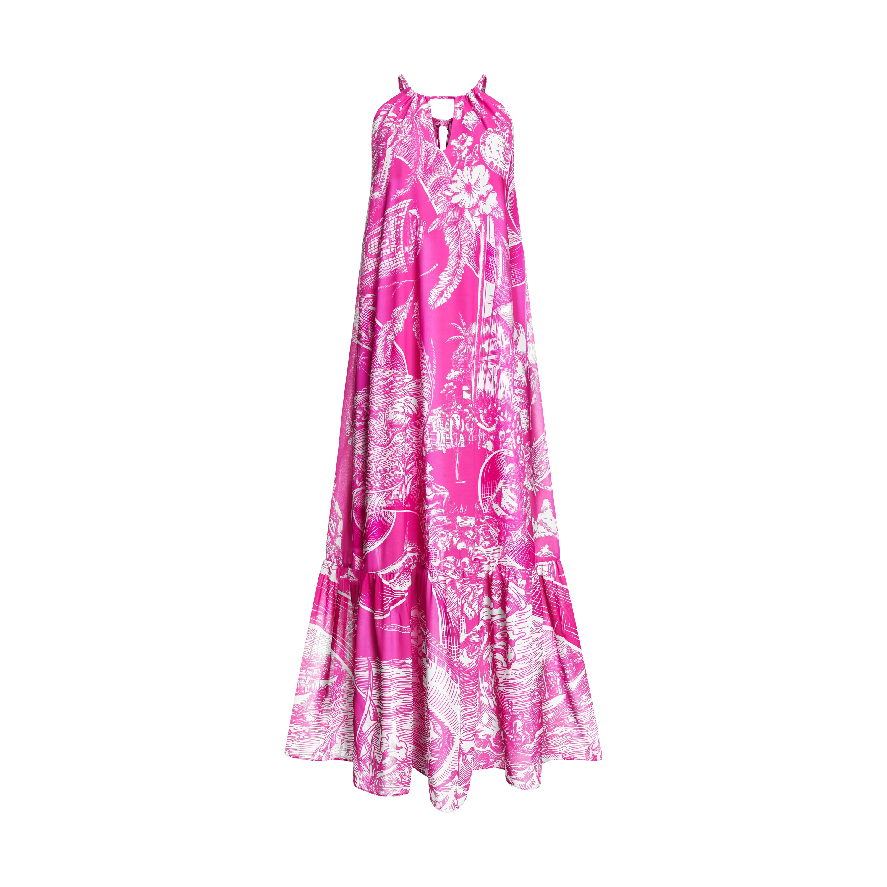 BREAST CANCER MAXI DRESS-PINK