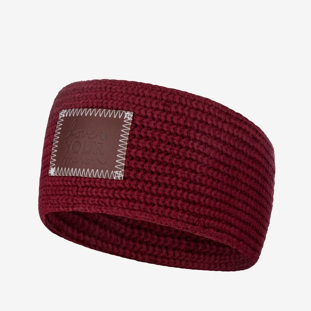 Burgundy Knit Headband