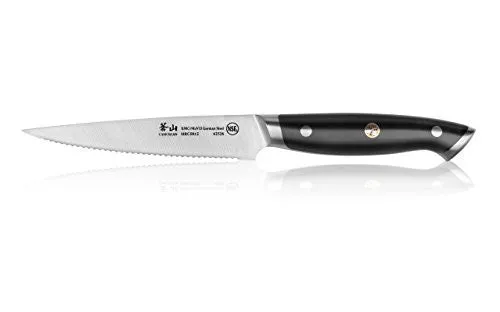 Cangshan Z Series 62526 German Steel Forged Serrated Utility Knife, 5-Inch