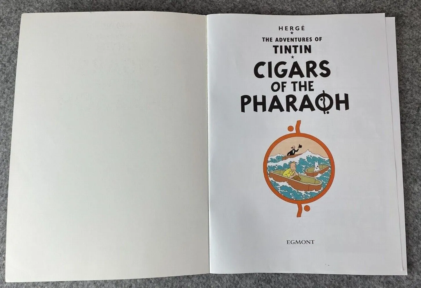 Cigars of the Pharaoh Tintin Book Egmont UK Paperback Edition