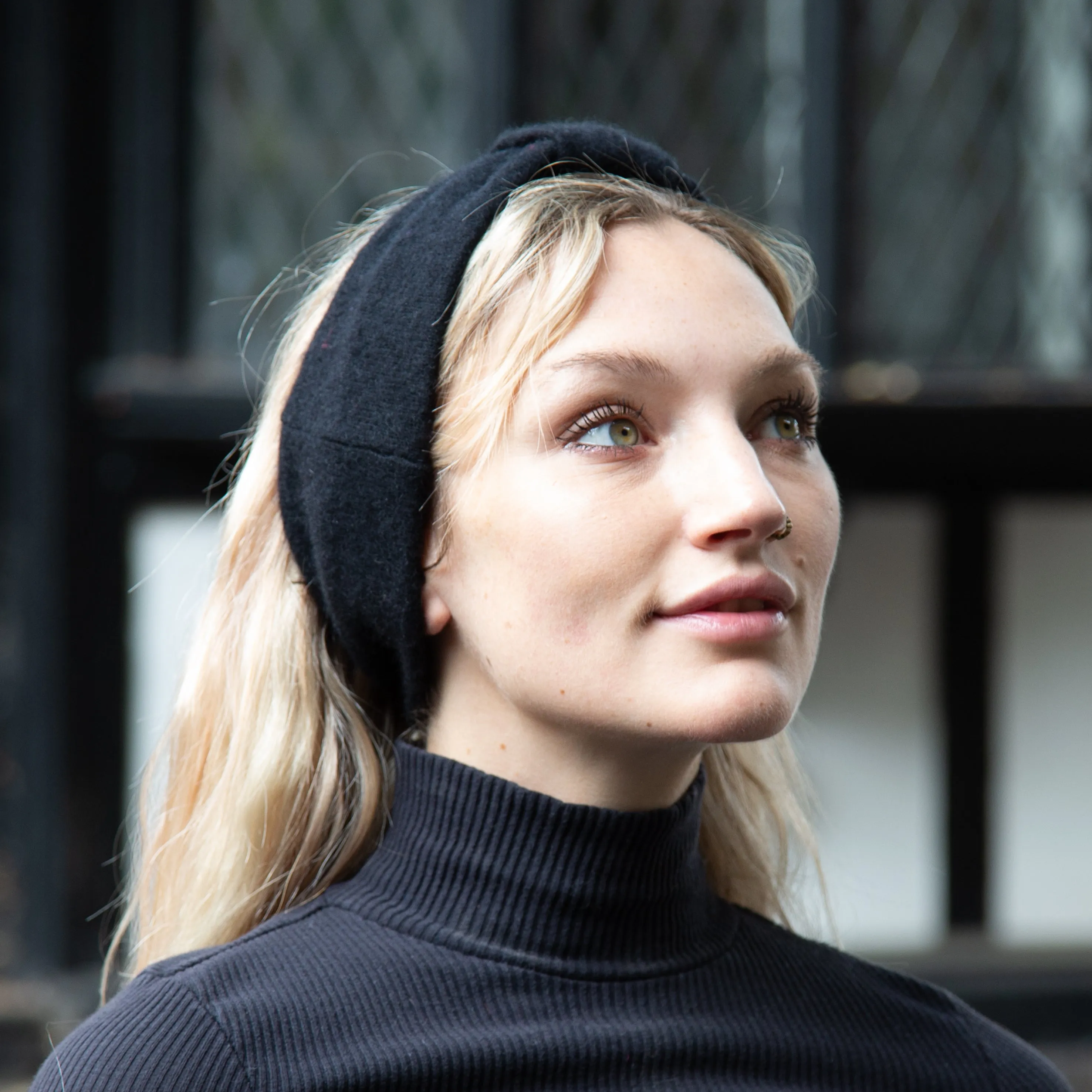 Classic Black Cashmere Headband