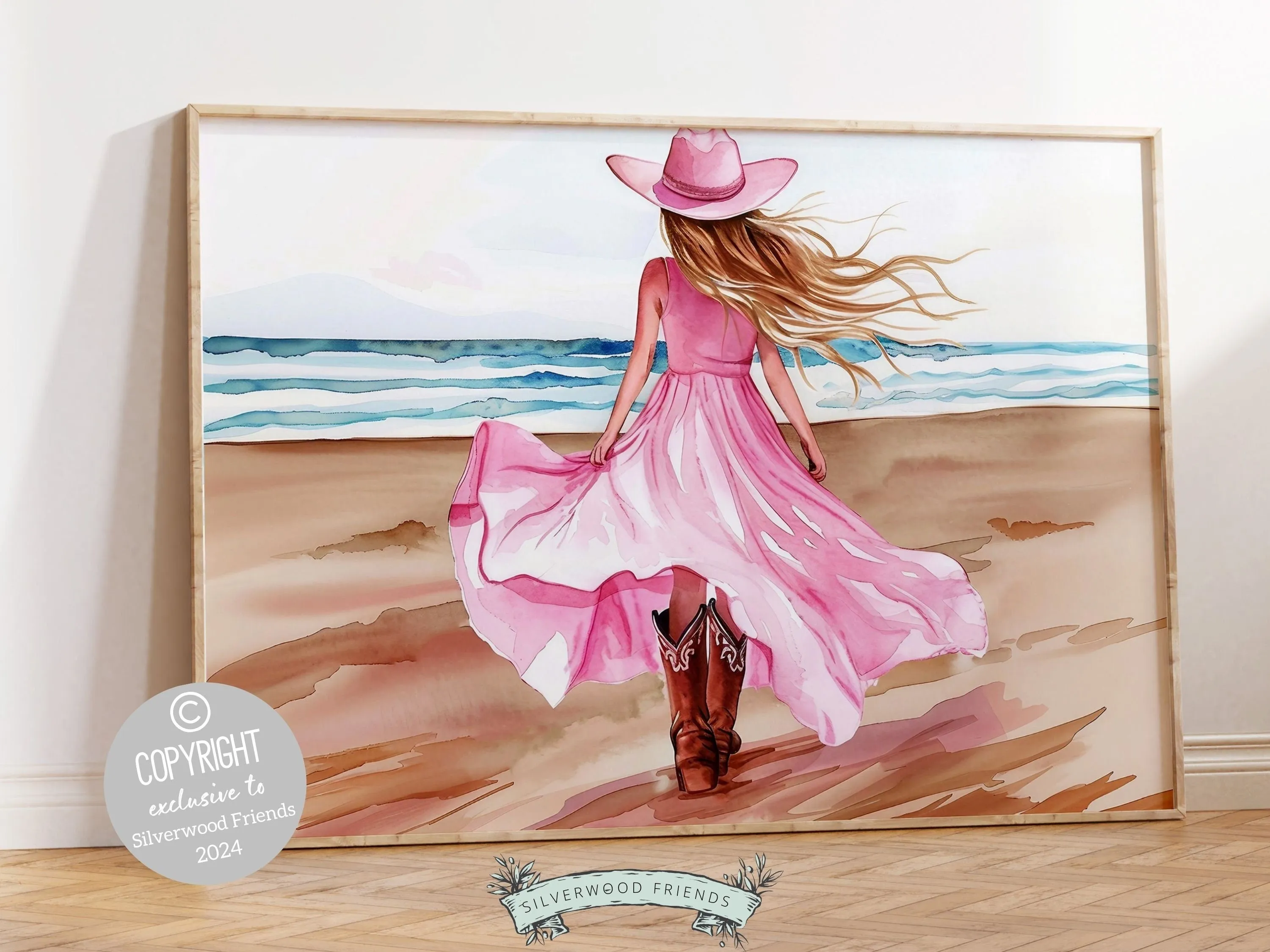 Coastal Cowgirl Beach Print - 001