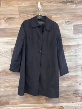 Coat Trench Coat By Fleet Street In Black, Size: Petite   S