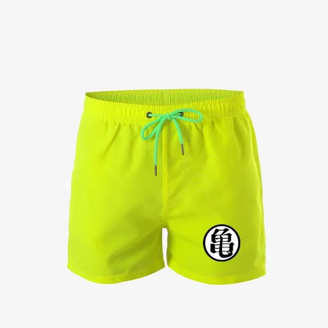 Comprehend Printed Beach Shorts Men Swimming