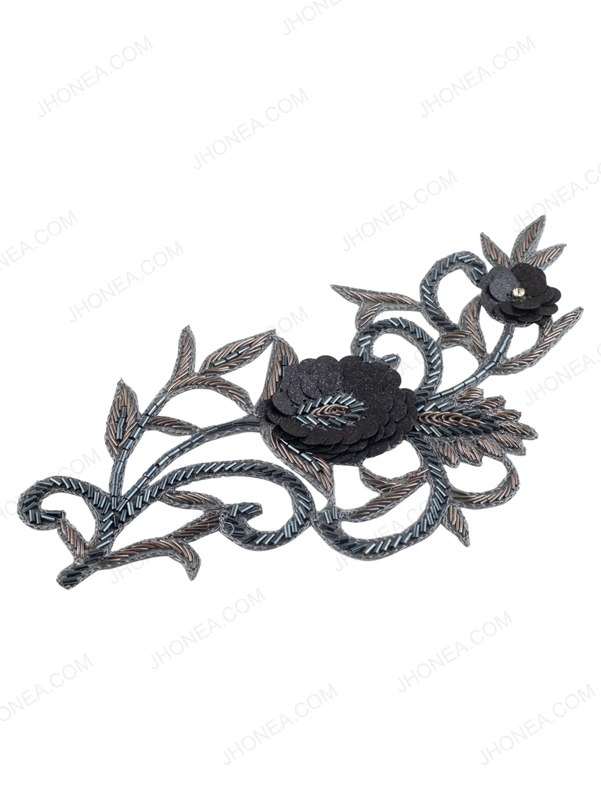 Cutwork Design Handmade Beaded Patch