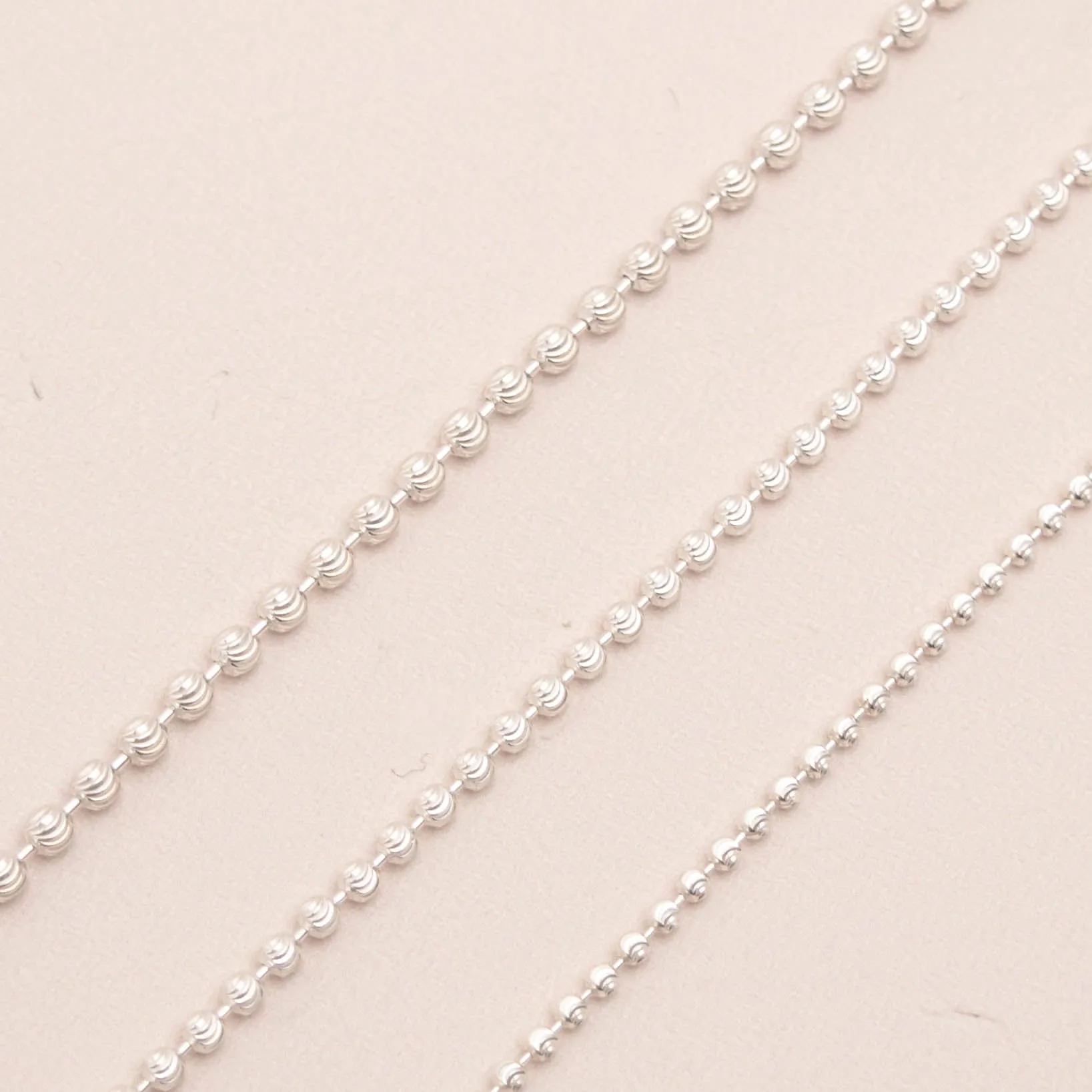 Diamond Cut Beads Anklet