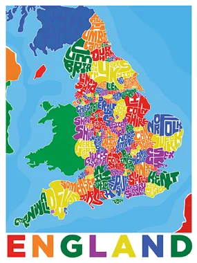 England Type Map