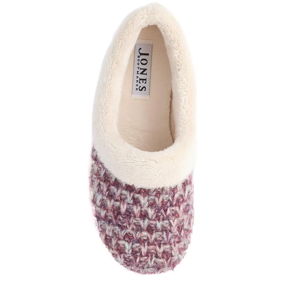 Faux Fur Lined Slippers - CARIANA / 324 749