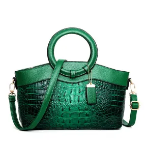 Favor Me Croc Leather Tote Bag