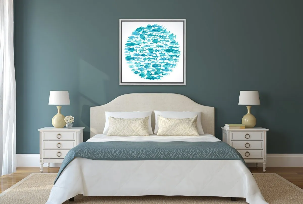 Fish School | Canvas Art Print