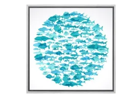 Fish School | Canvas Art Print