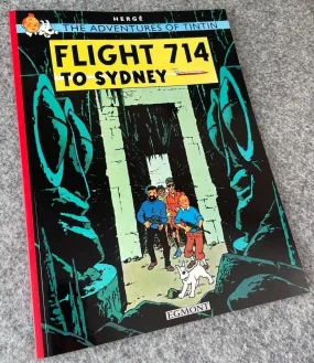 Flight 714 Tintin Book Egmont UK Paperback Edition