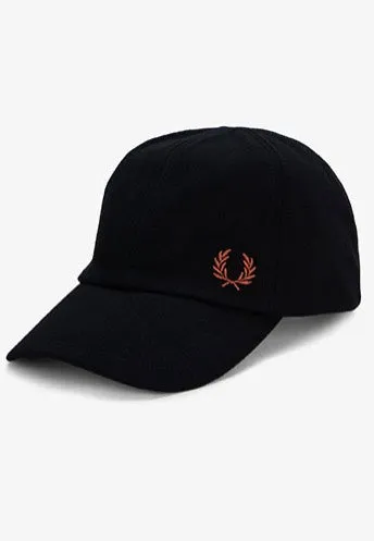 Fred Perry - Pique Classic Black/Whisky Brown - Cap