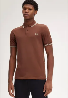 Fred Perry - Twin Tipped Whisky Brown/Porridge Marl/Porridge Marl - Polo