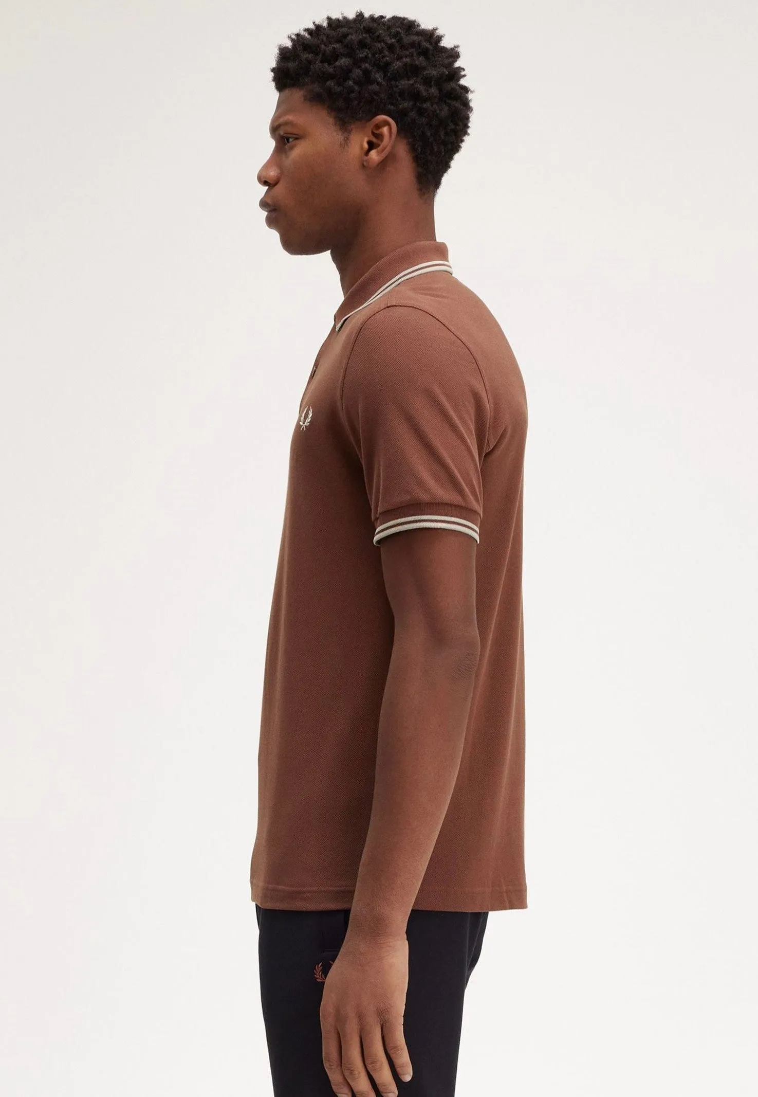 Fred Perry - Twin Tipped Whisky Brown/Porridge Marl/Porridge Marl - Polo