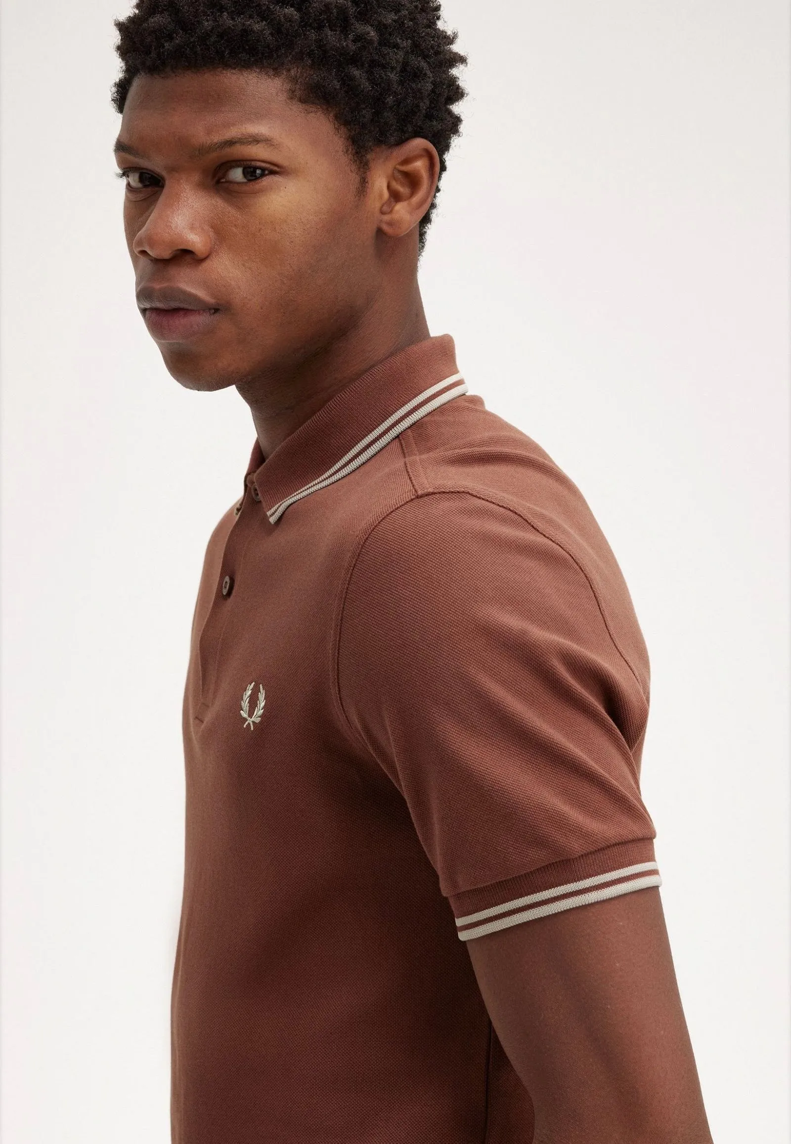 Fred Perry - Twin Tipped Whisky Brown/Porridge Marl/Porridge Marl - Polo