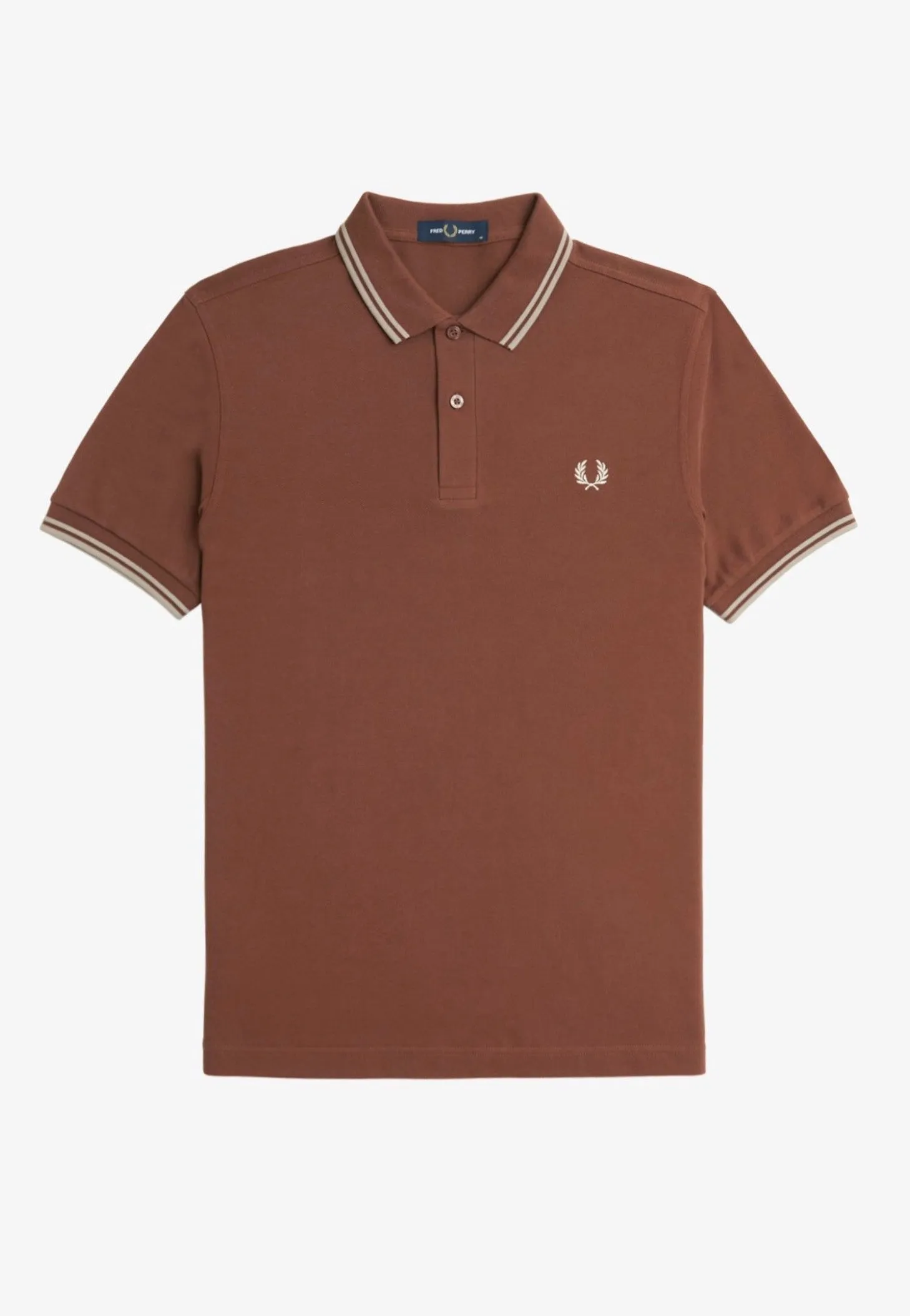 Fred Perry - Twin Tipped Whisky Brown/Porridge Marl/Porridge Marl - Polo