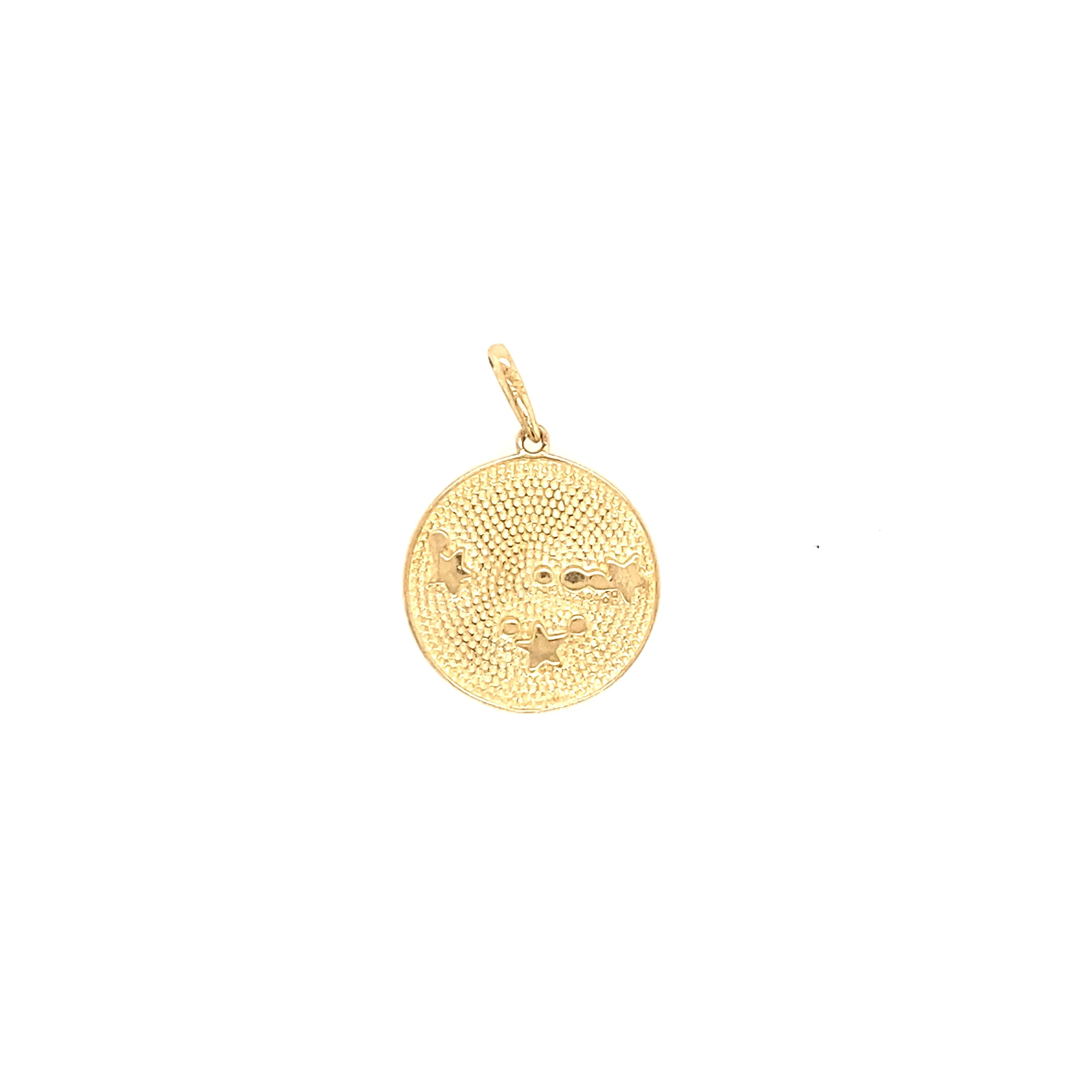 Gold Zodiac Constellation Charm