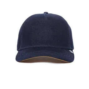 Goorin Bros Denim Nude Trucker Hat (Navy Denim)