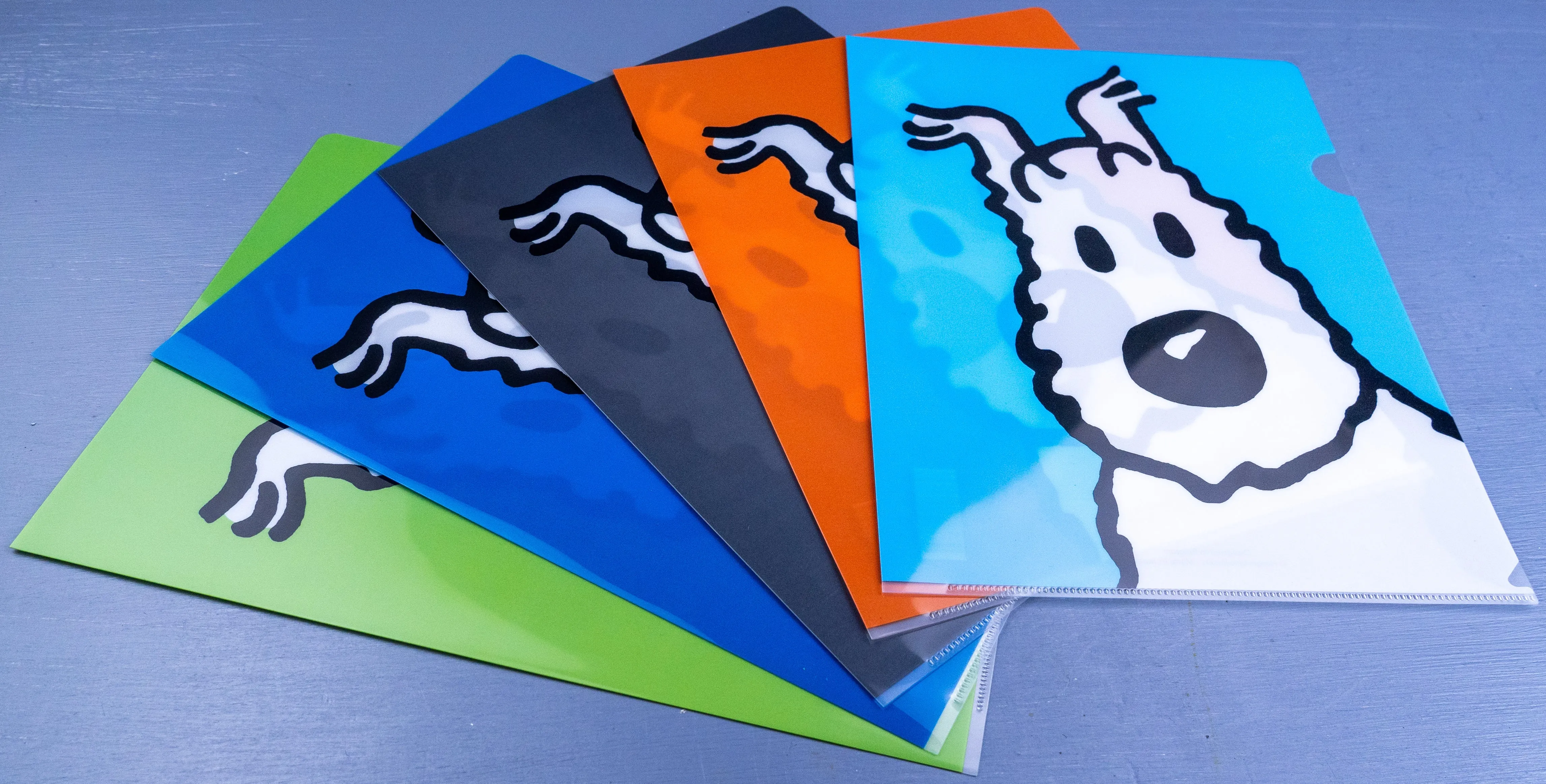 Green Moulinsart Tintin Snowy A4 Plastic Sleeve / Folder