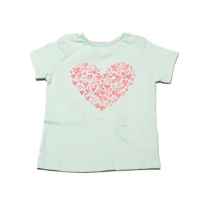 Green Sage  Heart Print Tshirt