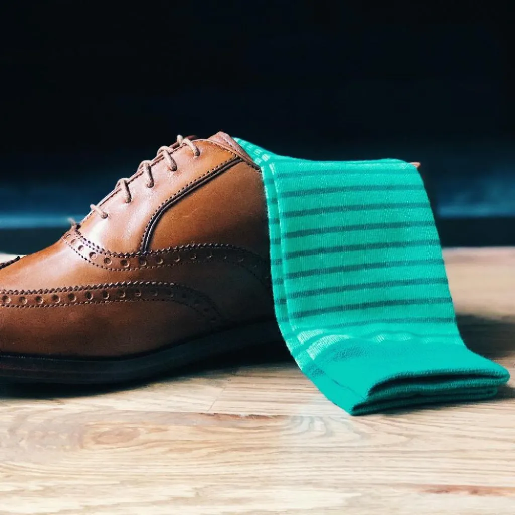 Green Stripes Socks