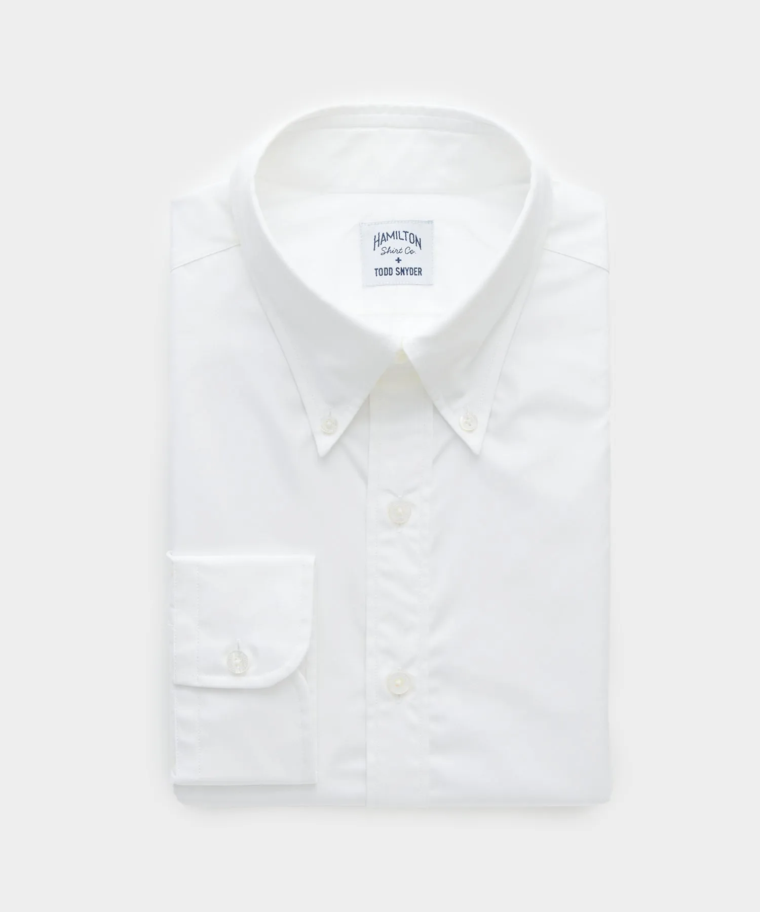 Hamilton   Todd Snyder Wrinkle Free Cotton Dress Shirt In White