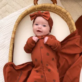 Harvest Organic Smocked Tie Headband