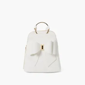 Instant Shipping! Jasmine Bowtie Backpack: White