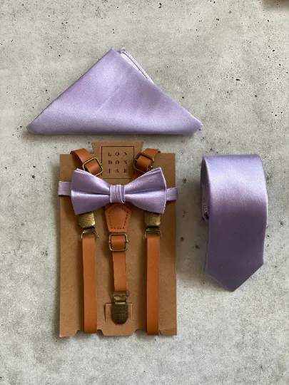 Iris Lavender Purple Neck Tie