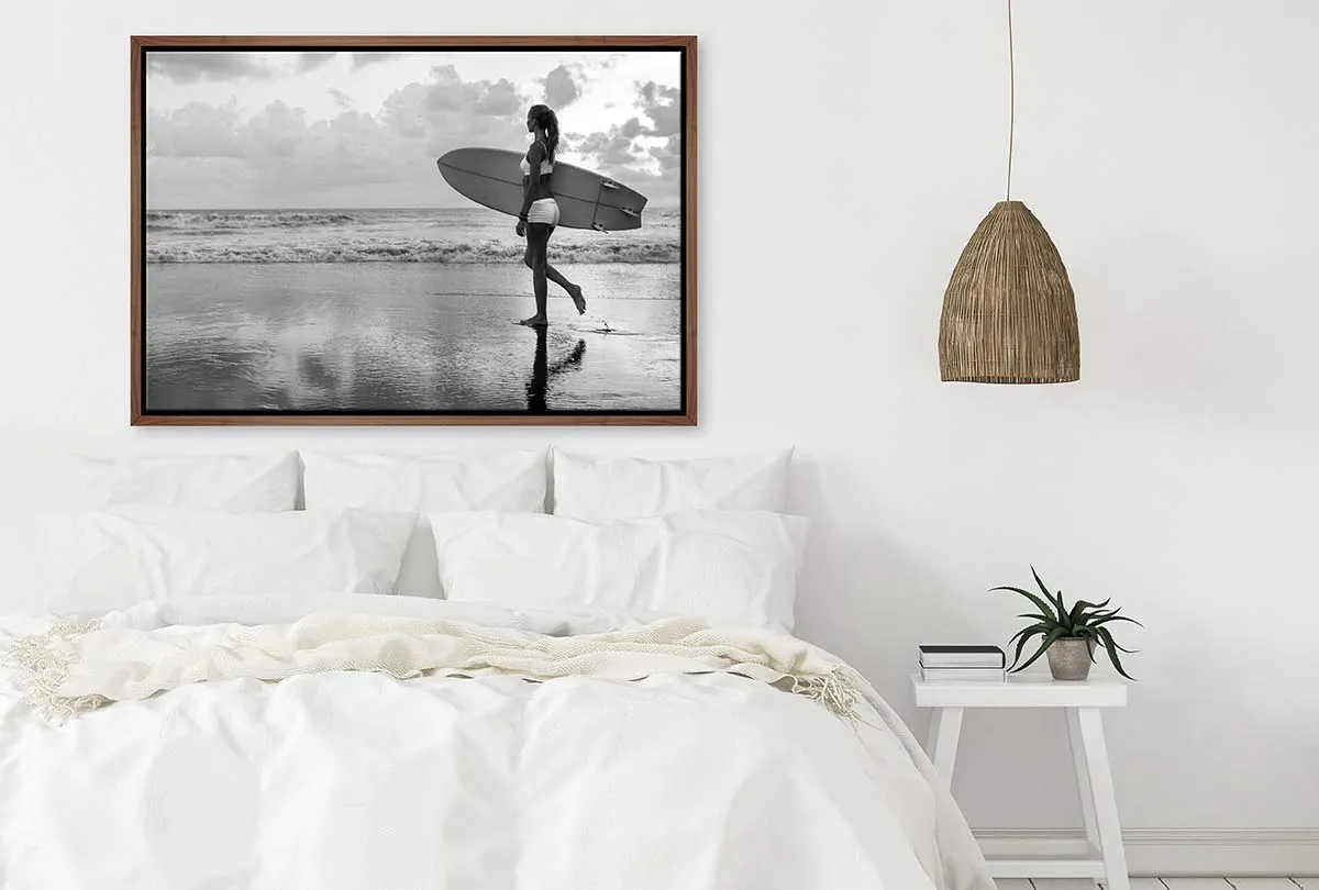 Lone Surfer 2 | Canvas Wall Art Print