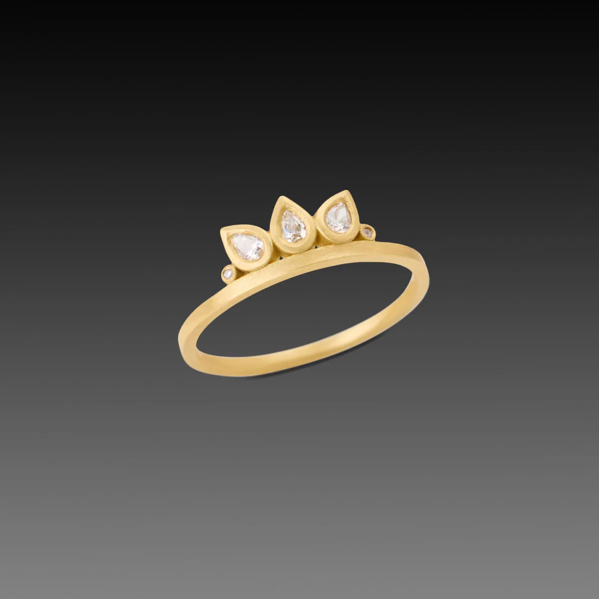 Lotus Petal Diamond Band