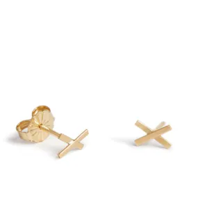 <!--ER766-->wee x stud earrings