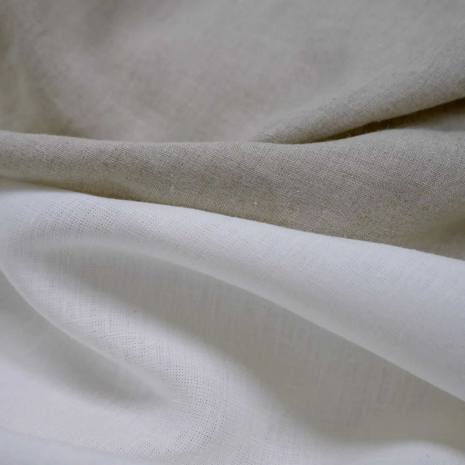 MAPLE 58" Wide 5.25oz 100% Organic Linen Fabric By The Yard (100% Biodegradable)